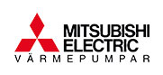 Vår partner inom värmepumpar Mitsubishi